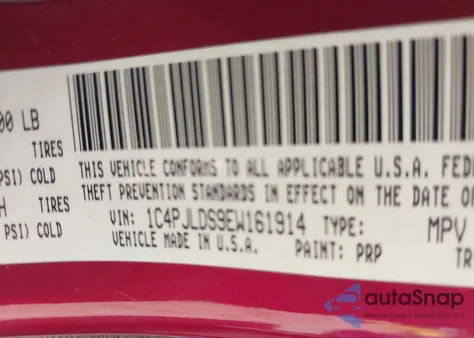 2014 Jeep Cherokee Limited z USA, uszkodzony, nr VIN 1C4PJLDS9EW161914